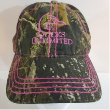 Ladies Ducks Unlimited Camo Pink Outdoors Strapback Hat Cap Country Hunting  eb-45988837